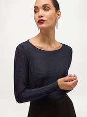 Hobbs Shauna Sparkle Boat Neck Top - Imagem 3 de 5