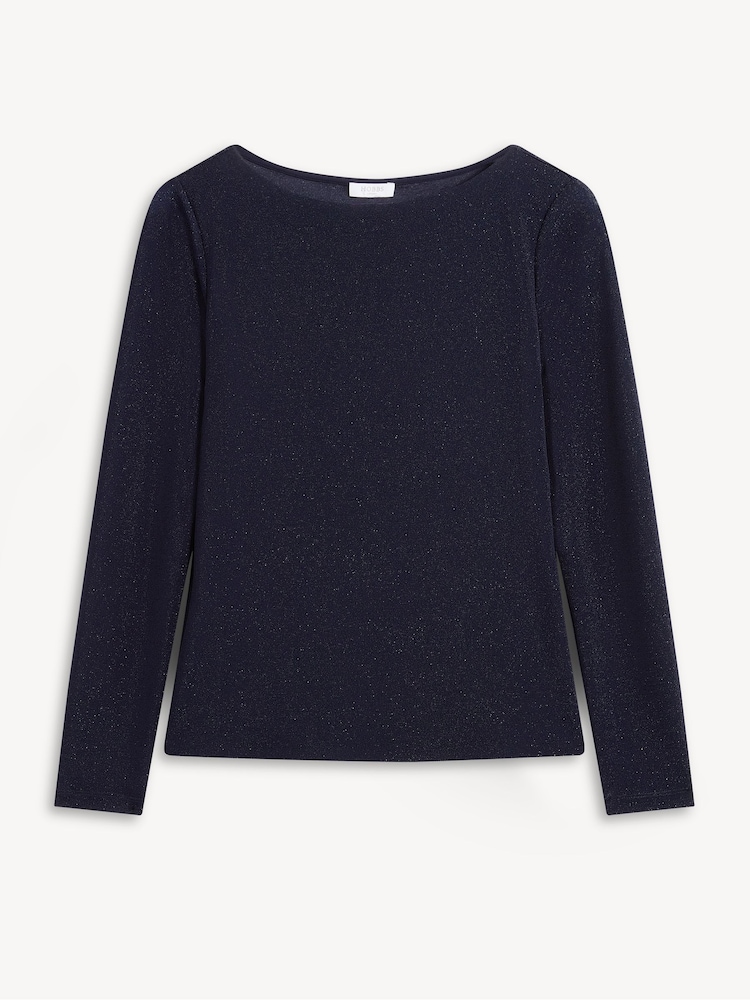 Hobbs Shauna Sparkle Boat Neck Top - Imagem 5 de 5 Hobbs Shauna Sparkle Boat Neck Top - Imagem 5 de 5