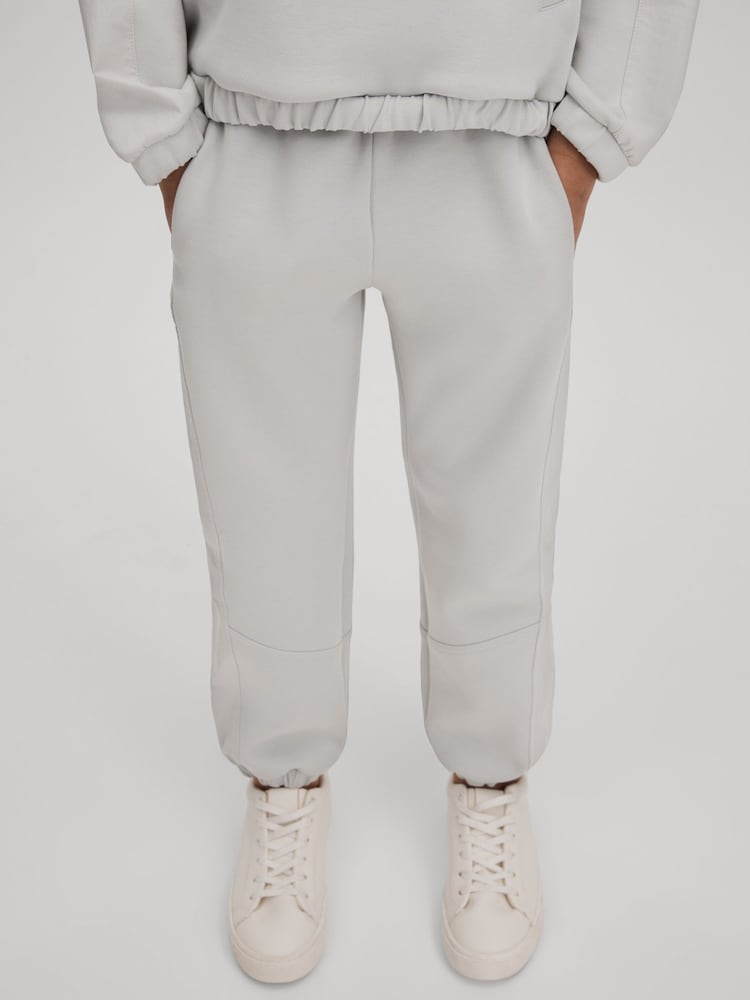 Reiss Grey Maja 9-13 yrs Hybrid Jersey Jogging Bottoms - Image 1 of 4
