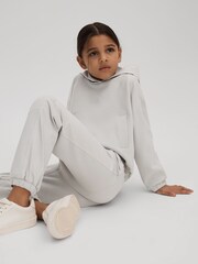 Reiss Grey Maja 9-13 yrs Hybrid Jersey Jogging Bottoms - Image 3 of 4