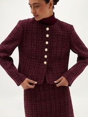 Hobbs Maria Tweed Jacket - 5的图像3｝
