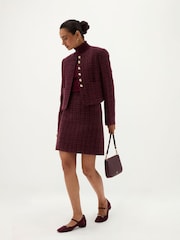 Hobbs Maria Tweed Jacket - 5的图像4｝