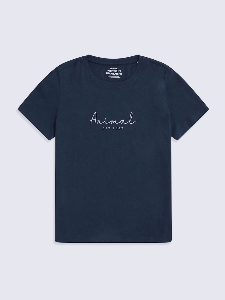 Animal Blue Marina Logo T-Shirt - Image 1 of 5 Animal Blue Marina Logo T-Shirt - Image 1 of 5