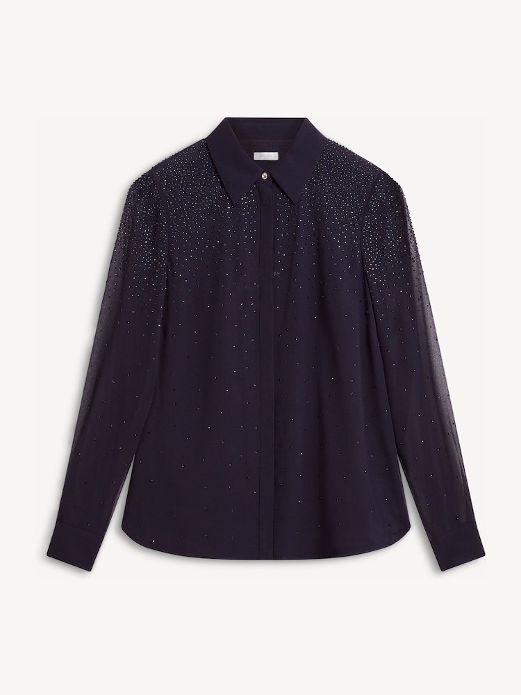 Hobbs Blue Shona Hot Fix Shirt - Image 5 of 5 Hobbs Blue Shona Hot Fix Shirt - Image 5 of 5