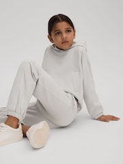 Reiss Grey Maja 4-9 yrs Hybrid Jersey Jogging Bottoms - Image 1 of 4