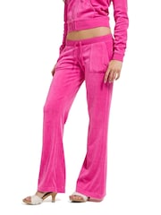 Juicy Couture Pink Washed Caisa Ultra Low Rise Joggers - Image 1 of 3