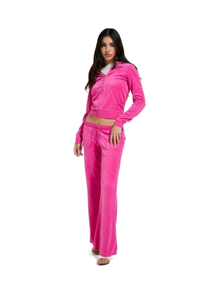 Juicy Couture Pink Washed Caisa Ultra Low Rise Joggers - Image 2 of 3 Juicy Couture Pink Washed Caisa Ultra Low Rise Joggers - Image 2 of 3