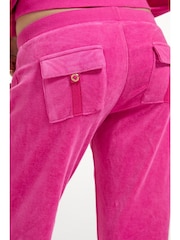 Juicy Couture Pink Washed Caisa Ultra Low Rise Joggers - Image 3 of 3