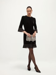 Hobbs Ashley Velvet Mini Dress - Bild 2 von 6