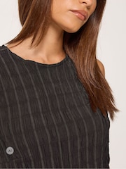 PixieGirl Petite Black Top & Wide Leg Trousers Set - Image 3 of 6