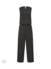PixieGirl Petite Black Top & Wide Leg Trousers Set - Image 5 of 6