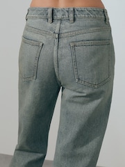 Reiss Blue Dina Embellished Wide Leg Jeans - Image 3 of 6