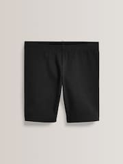 Black Regular Length 2 Pack Cotton Rich Stretch Cycle Shorts (3-16yrs) - Image 2 of 5