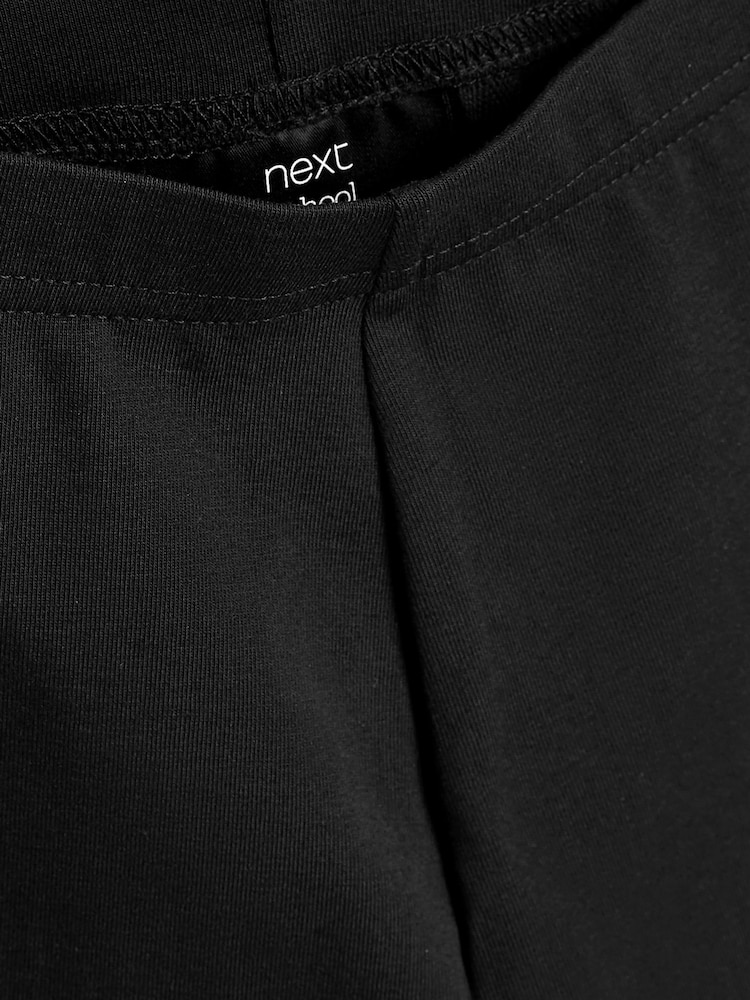 Noir - Lot de 2 shorts de vélo extensibles en coton riche (3-16ans) - Image 4 of 5