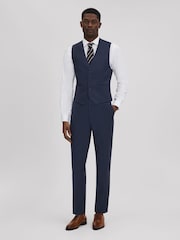 Reiss Destiny Wool Single Breasted Slim Fit Waistcoat - Imagen 3 de 5