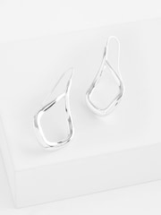 Silver Tone Tear Drop Earrings - Image 4 of 4