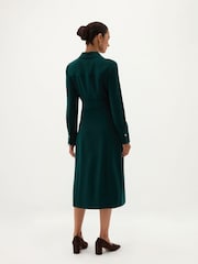 Hobbs Green Petite Mylie Silk Blend Dress - Image 2 of 6