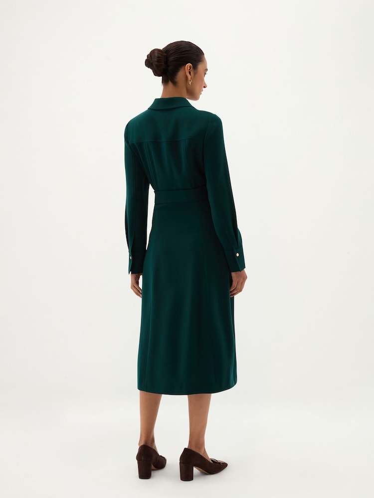 Hobbs Green Petite Mylie Silk Blend Dress - Image 2 of 6 Hobbs Green Petite Mylie Silk Blend Dress - Image 2 of 6