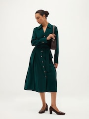 Hobbs Green Petite Mylie Silk Blend Dress - Image 5 of 6