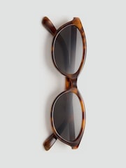 Mango Brown Tortoise Shell Oval Sunglasses - Image 3 of 3