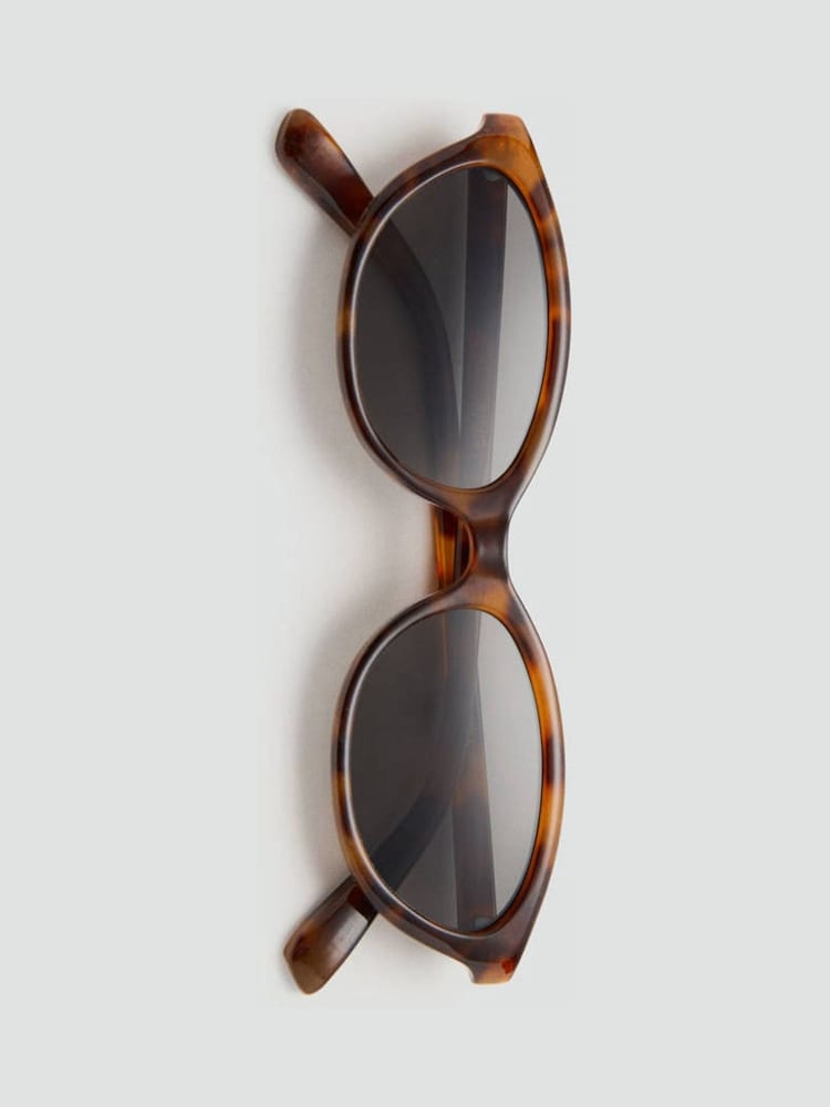 Mango Brown Tortoise Shell Oval Sunglasses - Image 3 of 3
