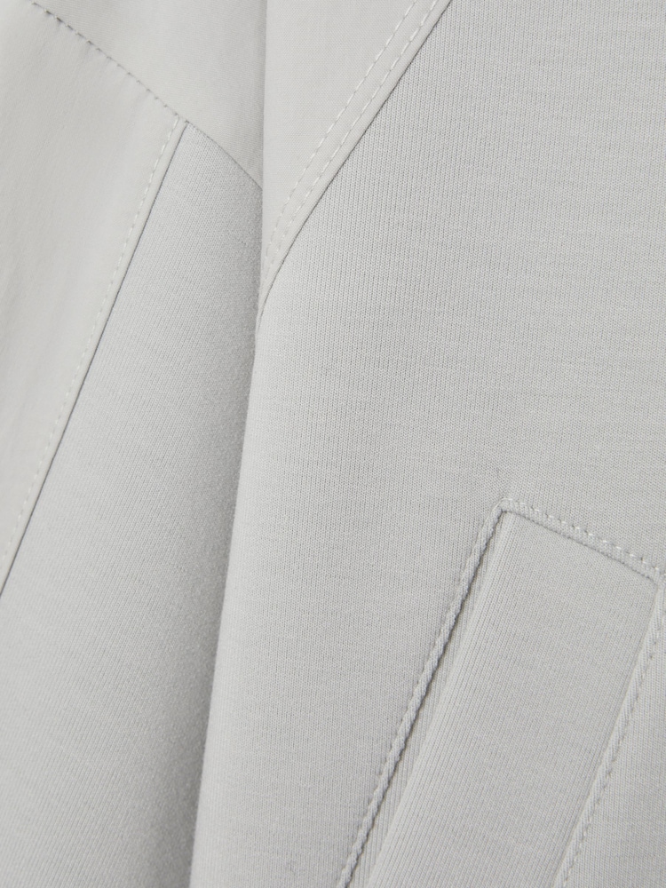 Reiss Grey Selma 9-13 yrs Hybrid Jersey Elasticated Hoodie - Image 4 of 4