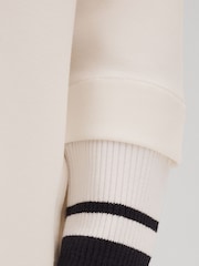 Reiss Ecru Leandra 9-13 yrs Relaxed Jersey Hooded Dress - Image 4 of 6