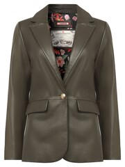 Joe Browns Green Lavish Leather Blazer - Image 5 of 5