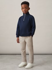Песочный - Reiss Eastbury Slim Fit Tapered Chinos - Image 1 of 3