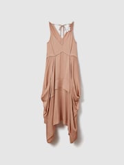 Асимметричное платье миди из вискозы сбоку Reiss Demi - Image 2 of 5
