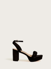 Monsoon Plait Velvet Platform Heels - Image 1 of 3