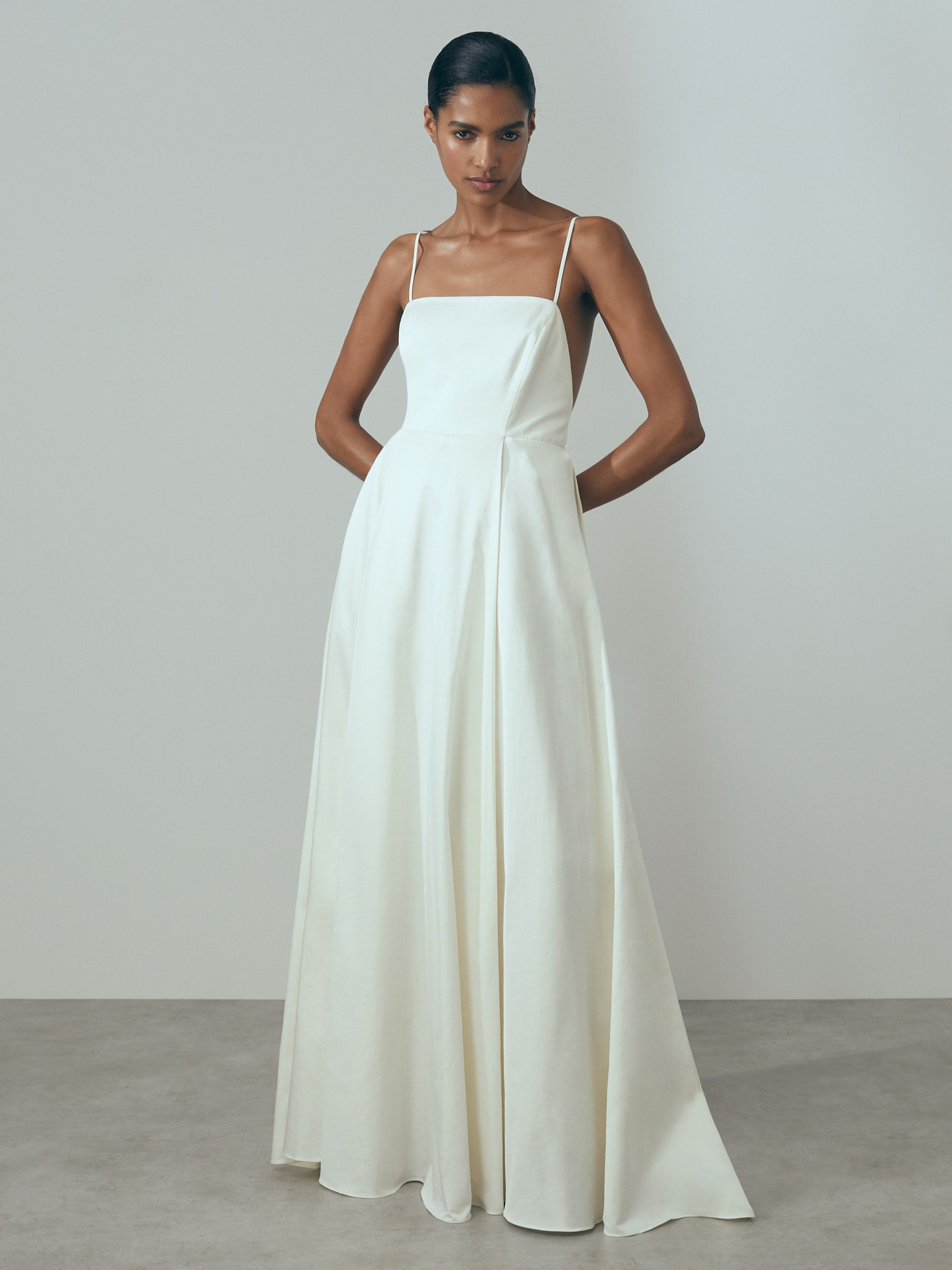 Buy Reiss Ivory Daphne Atelier Open Back Bridal Maxi Dress from 