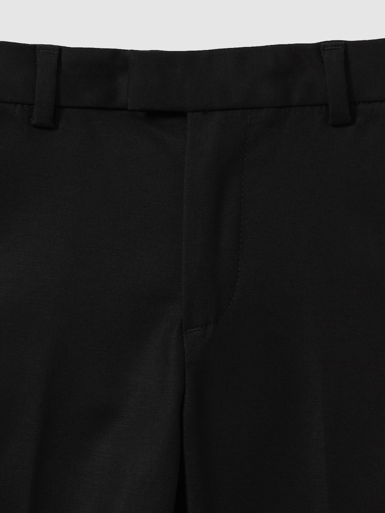 Reiss Black Eastbury 3-9 yrs Slim Fit Tapered Chinos - Image 4 of 4