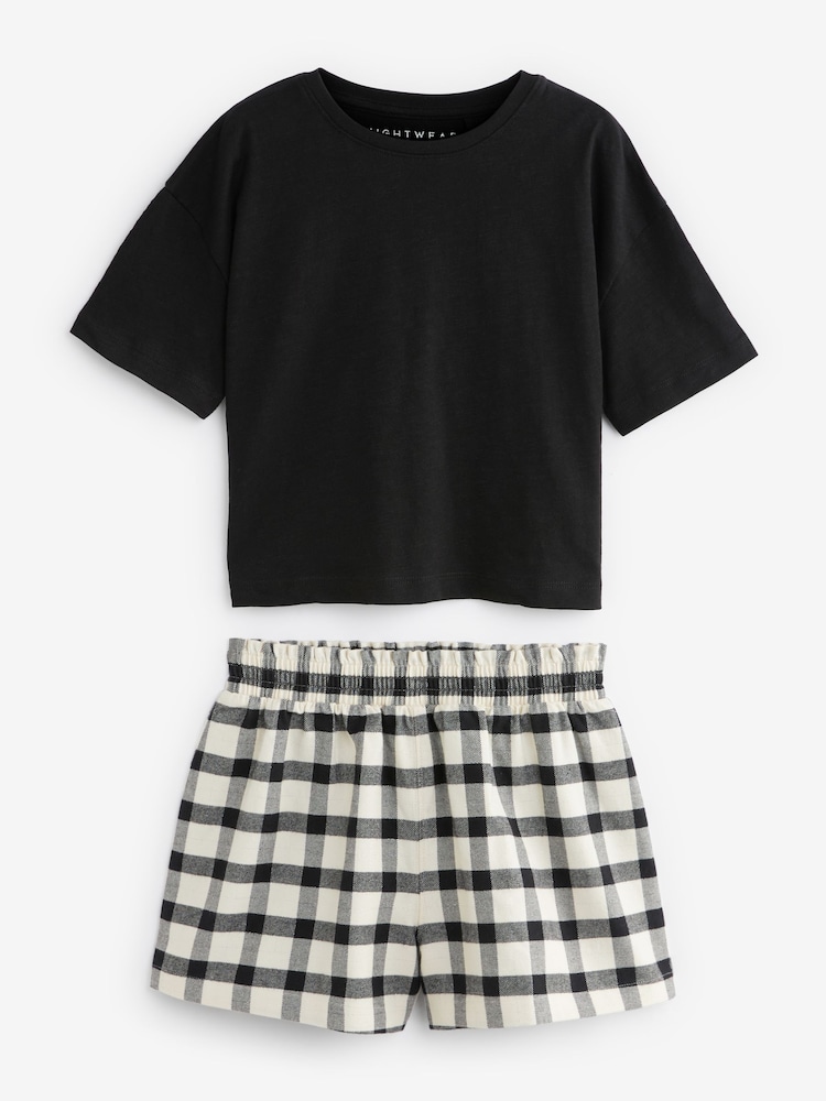 Noir/Blanc - Lot de 2 pyjamas à bas tissé (3-16ans) - Image 7 of 9