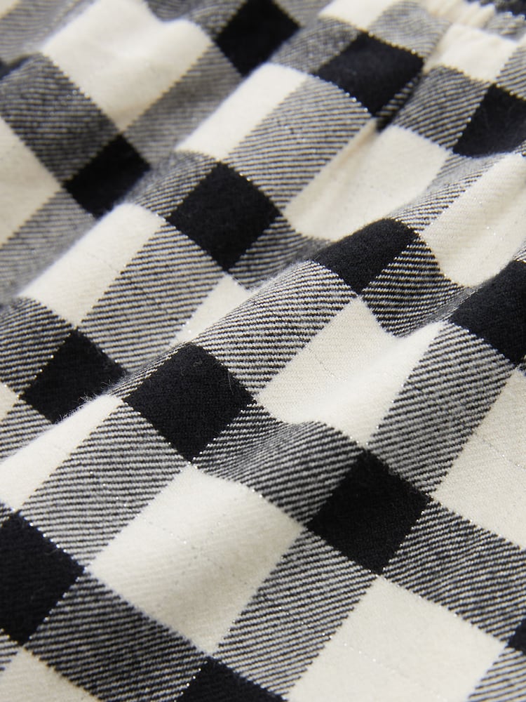 Black/White Woven Check Pyjamas 2 Pack (3-16yrs) - Image 9 of 9
