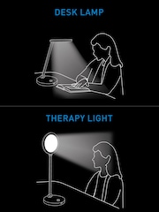 Daylight Company Black TriSun 2in1 SAD Therapy & Desk Lamp - Image 5 of 5