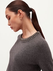 Hobbs Lindie Embellished Jumper With Wool - Bild 3 von 6