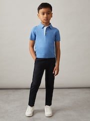 Reiss Navy Eastbury 3-9 yrs Slim Fit Tapered Chinos - Image 3 of 4