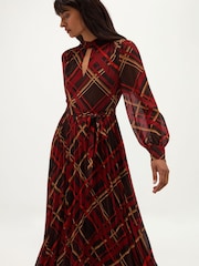 Hobbs Ophelia Check Dress - صورة 4 من 6