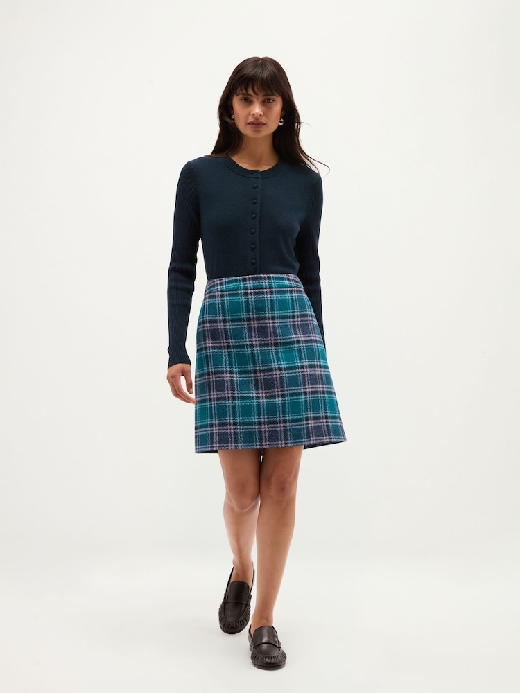 Hobbs Blue Henley Skirt - Image 1 of 4 Hobbs Blue Henley Skirt - Image 1 of 4