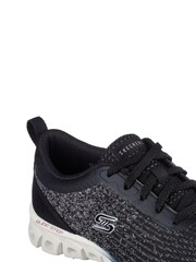 Skechers Black Womens Glide Step Head Start Shoes - Image 1 of 3