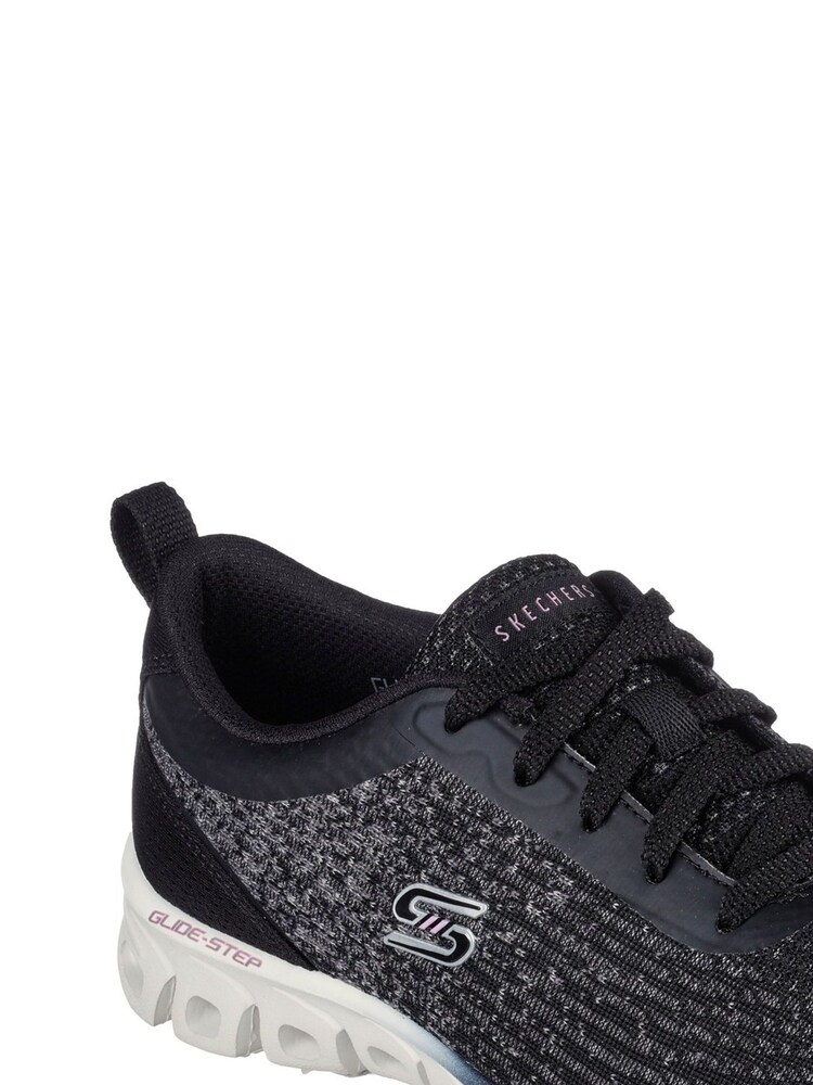 Skechers Black Womens Glide Step Head Start Shoes - Image 1 of 3