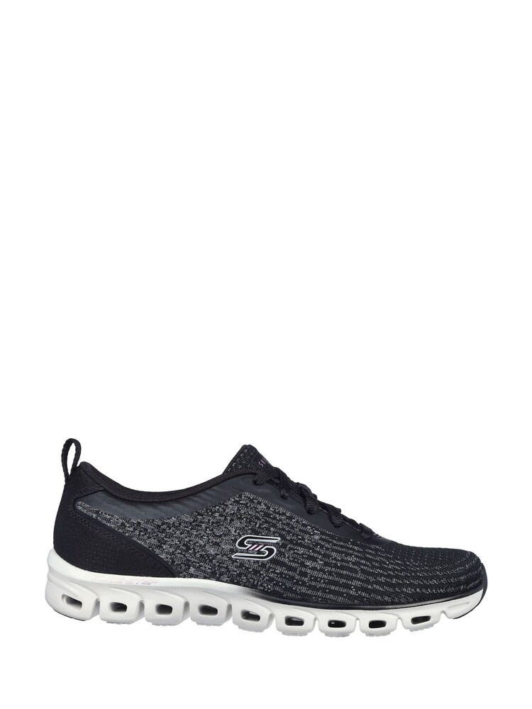 Skechers Black Womens Glide Step Head Start Shoes - Image 2 of 3