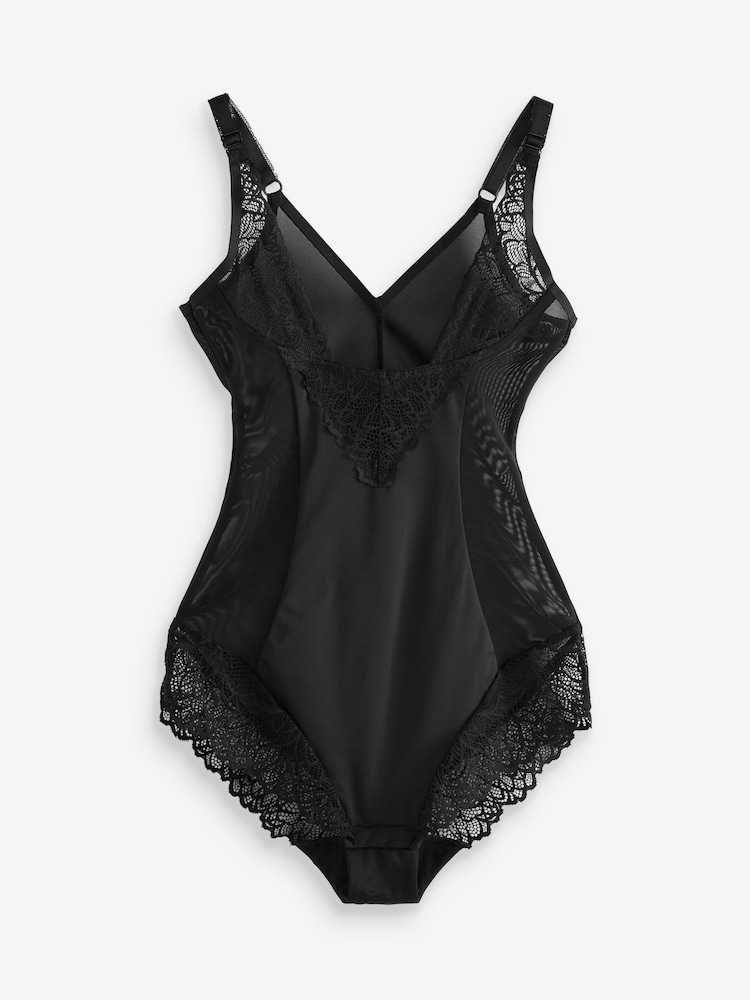 Black Firm Tummy Control Wear Your Own Bra Shaping Body - Image 1 of 2