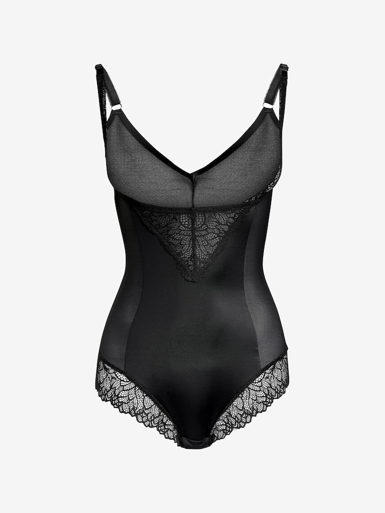 Black Firm Tummy Control Wear Your Own Bra Shaping Body - Image 2 of 2
