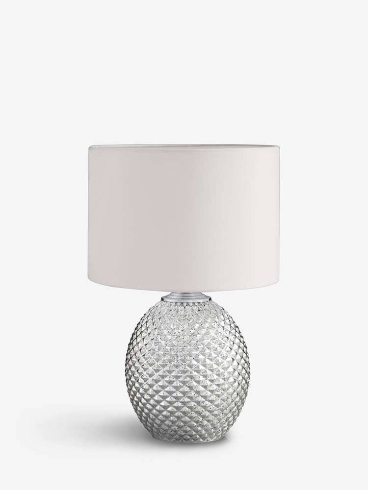 Chrome Glamour Dual Light Small Table Lamp - Image 2 of 5