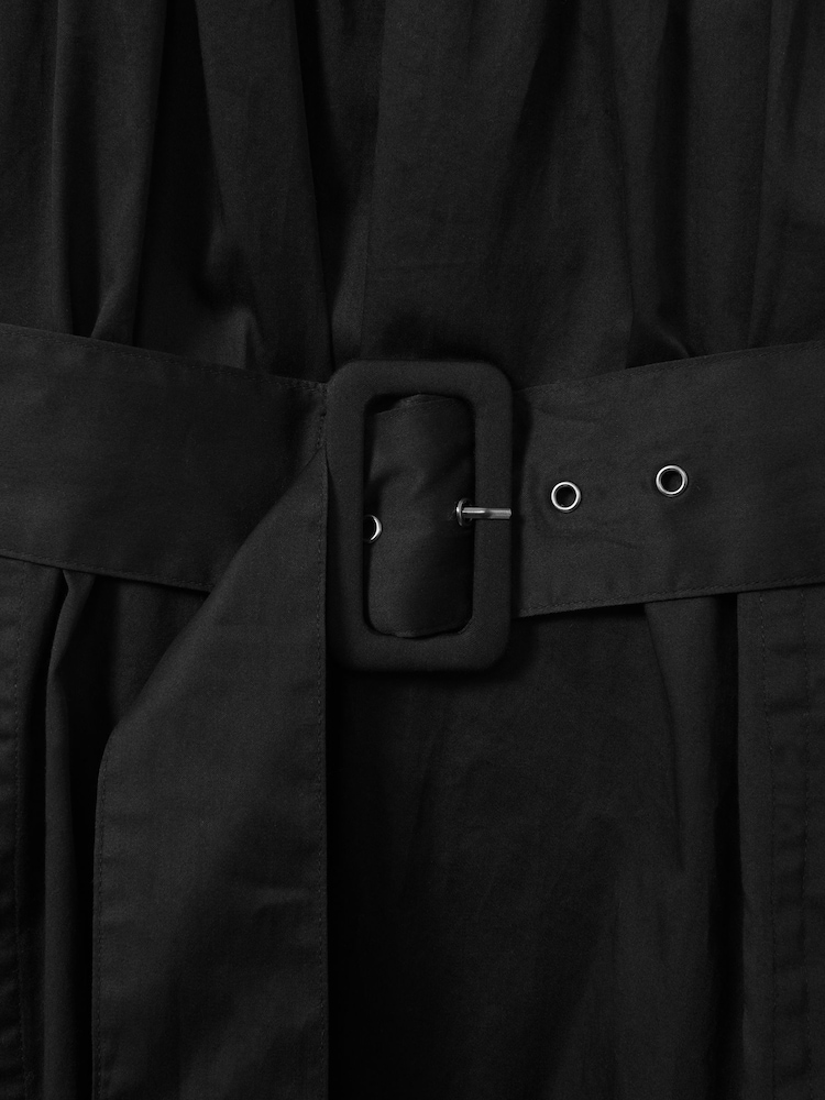 Reiss Liza Midikleid aus Baumwolle mit gerafftem Gürtel - Bild 5 von 5 Reiss Liza Midikleid aus Baumwolle mit gerafftem Gürtel - Bild 5 von 5