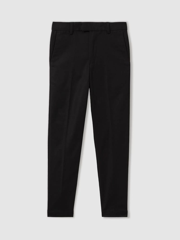 Reiss Black Eastbury 13-14 yrs Slim Fit Chinos - Image 1 of 4