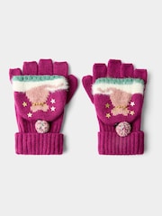 Joe Browns Pink Cosy Cats Winter Gloves - Image 4 of 7