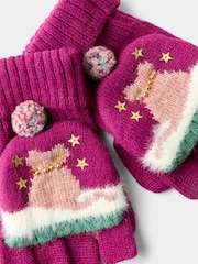 Joe Browns Pink Cosy Cats Winter Gloves - Image 5 of 7